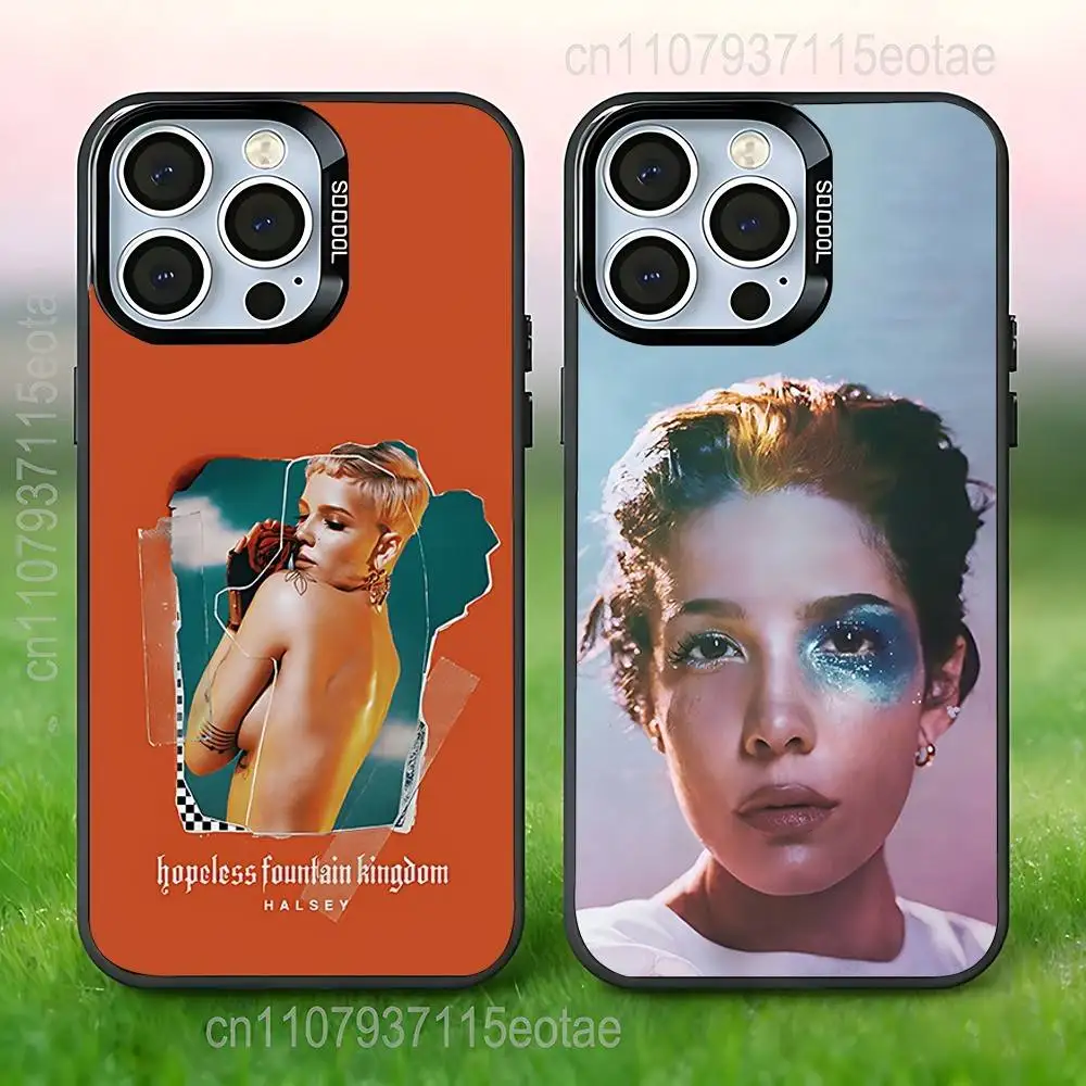

Singer H-Halsey Phone Case For iPhone 17,16,15,14,13,12,11,Pro,Max,Plus,E,Air,Mini Black Tpu IMD Cover