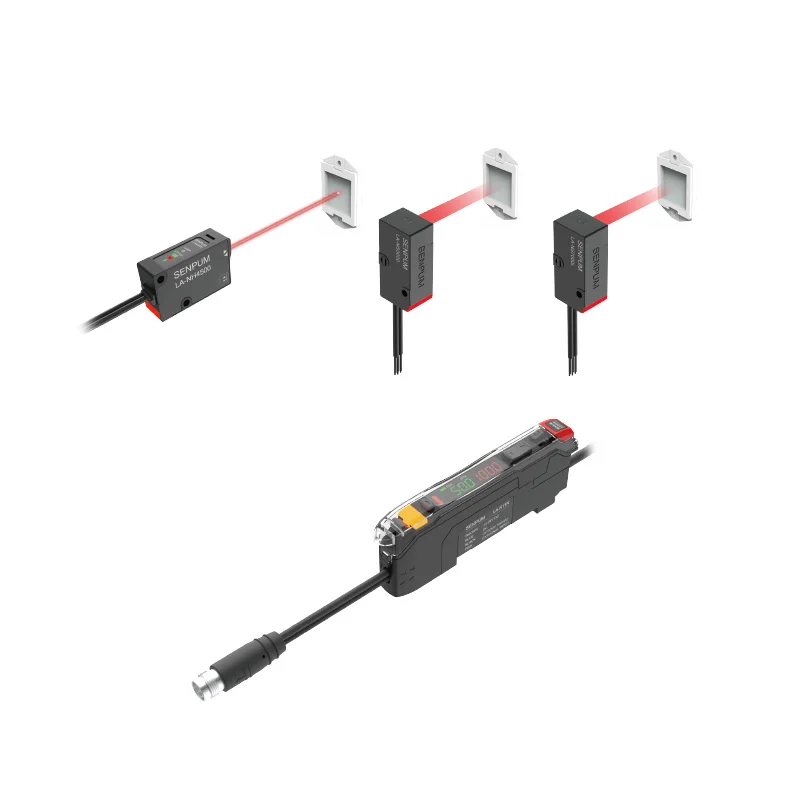 Senpum Amplifier Separated Type Laser Object Detection Sensor Side-emitting Reflective Sensor Probe