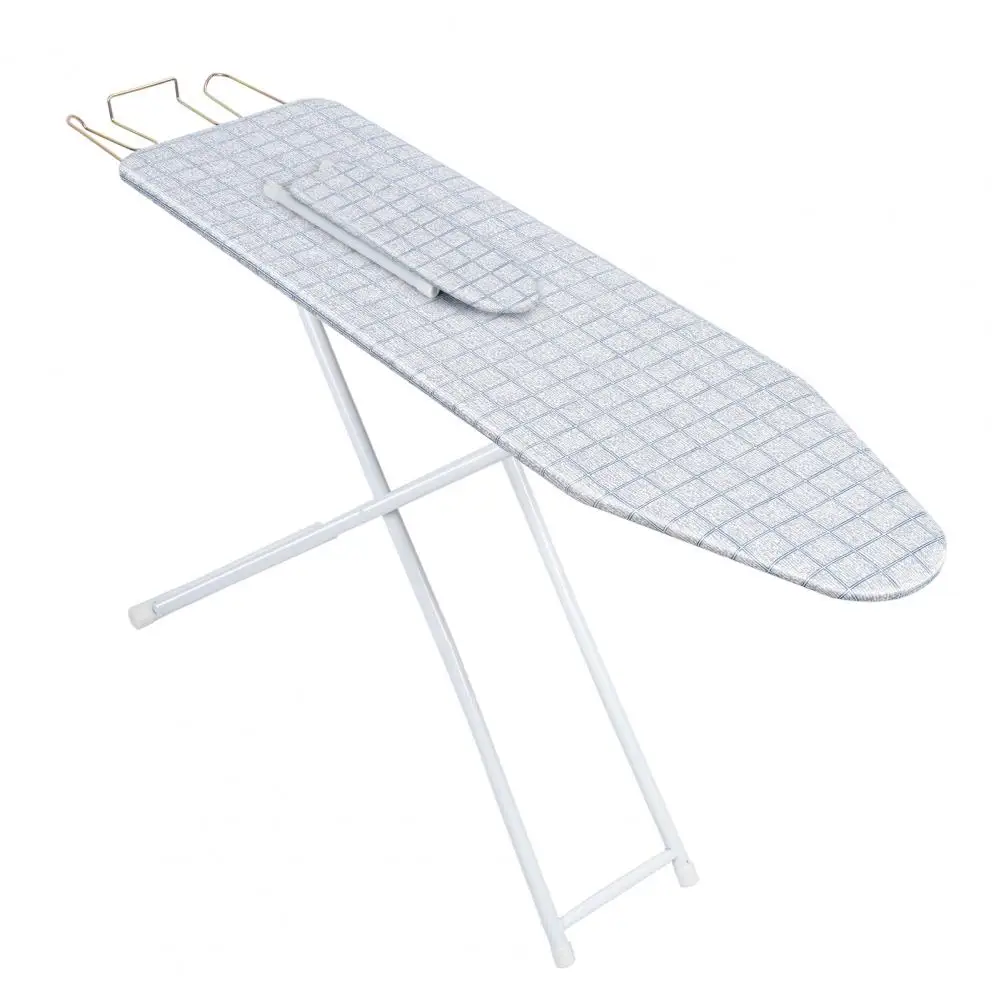 Steam Iron Rest Height Adjustable Full Size Ironing Board With Heat Resistant Cover Ironing Board With Iron Rest Non-Slip Legs