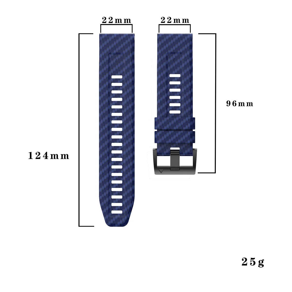 22/26mm Carbon Fiber Silicone Loop for Garmin Fenix 8/5X/6X/7x /Tactix7pro Quick Release Watch Band Replacement for Garmin Strap