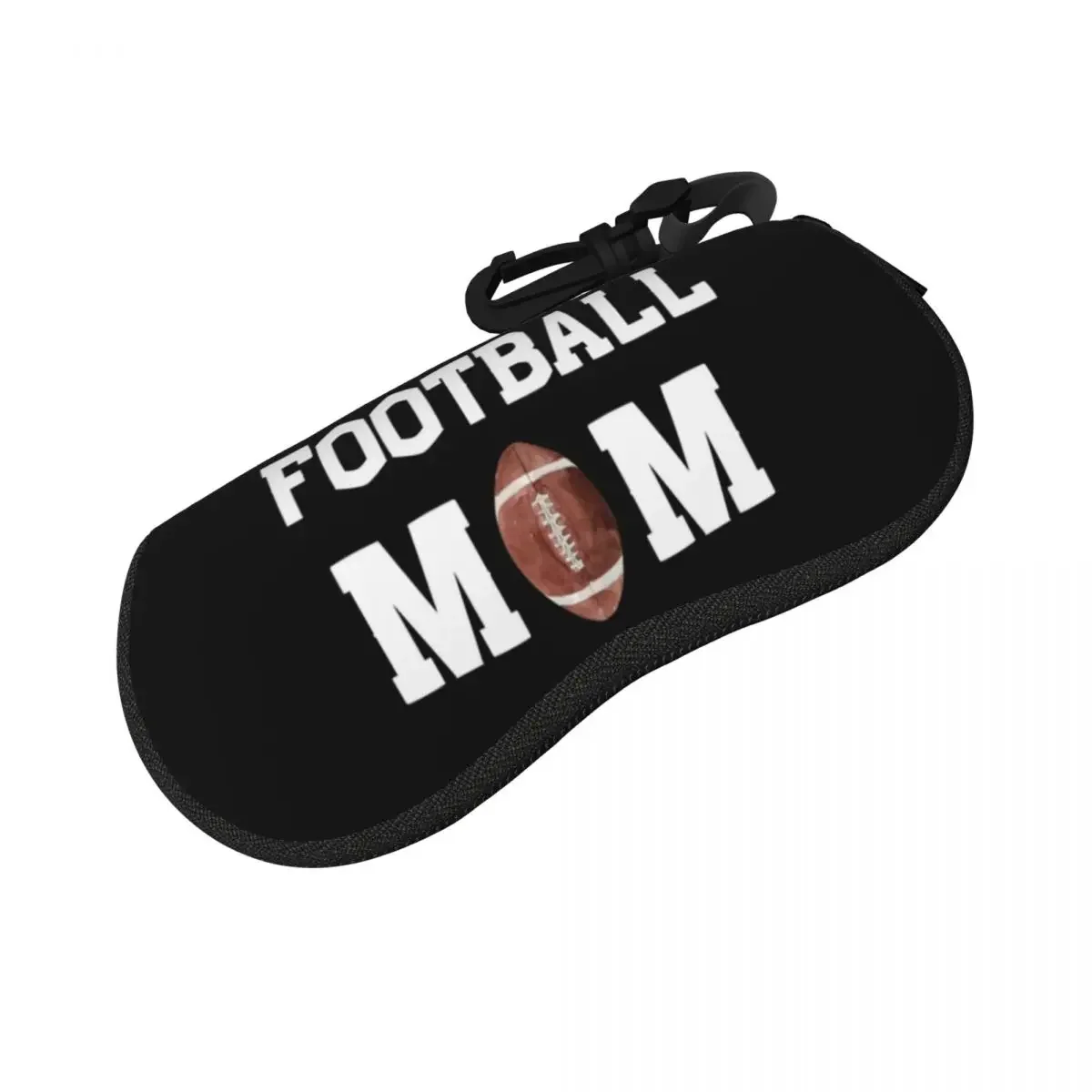 حافظة نظارات على شكل كرة القدم الأمريكية، صندوق نظارات شمسية واقي للنساء والرجال، حقيبة نظارات ناعمة