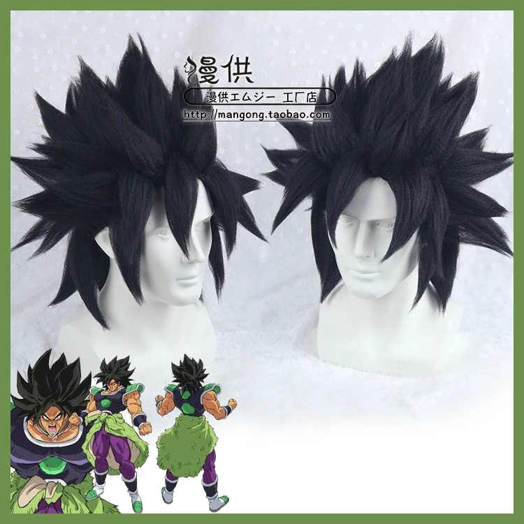 Disfraces de cosplay Z Super Son Goku Peluca de pelo negro Zamasu Saiyan Broli