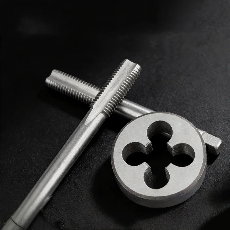 HSS 1SET American Screw 6542 Hand Taps And Die Set Fine Thread Dies Tap Suit UN/UNC/UNF/UNS/UNEF 7/8 15/16 1''-- 1''11/16