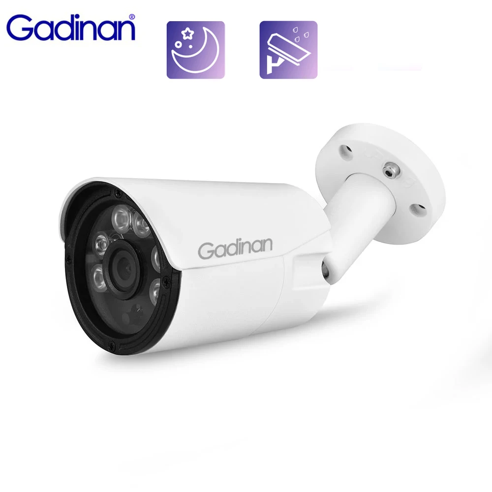 

Gadinan AHD Camera 2MP 1080P Bullet Night Vision 6PCS IR LEDS Outdoor or Indoor IP66 Waterproof Security Protection CCTV Camera