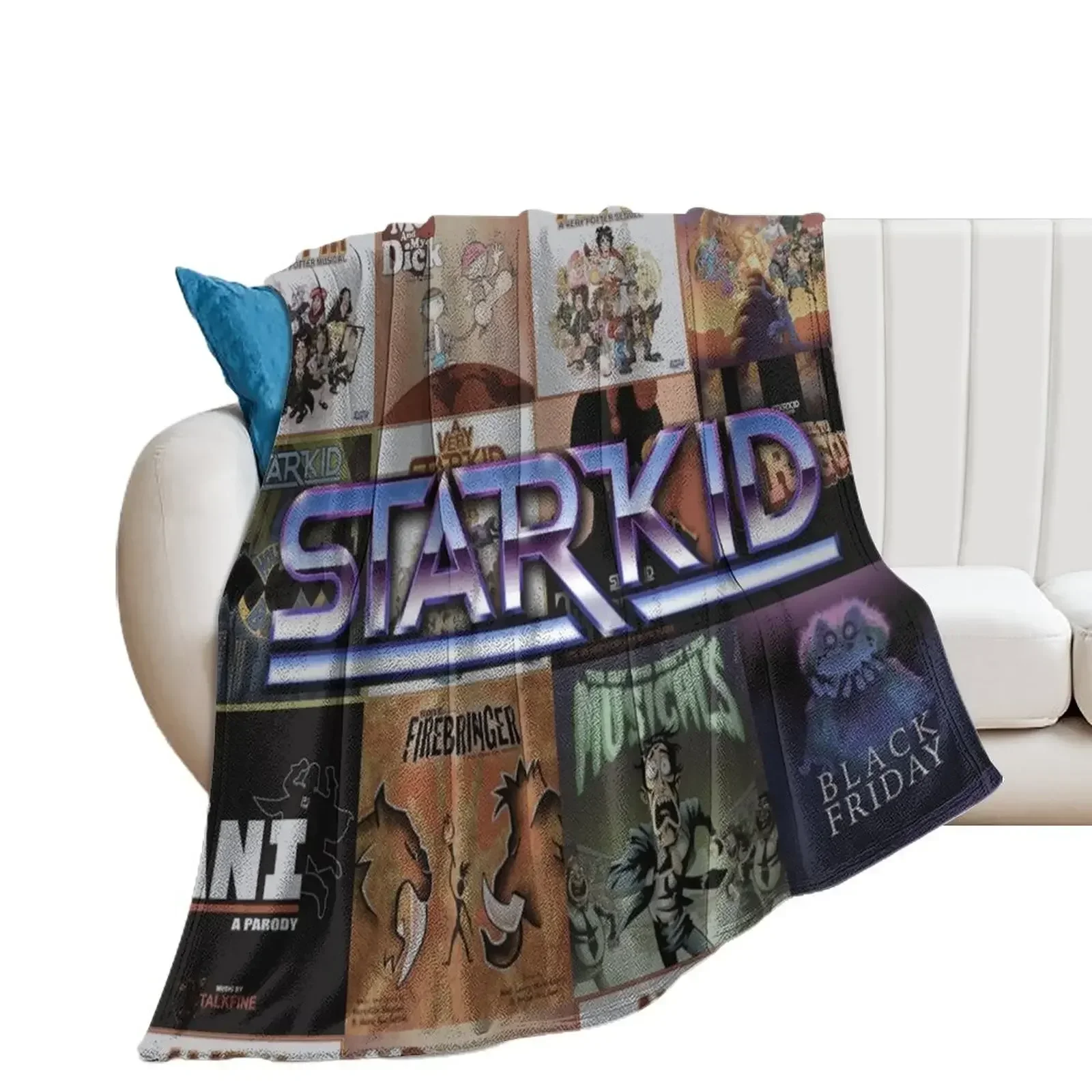 Starkid All Shows Logo Throw Blanket Flannels Beautifuls Travel Blankets