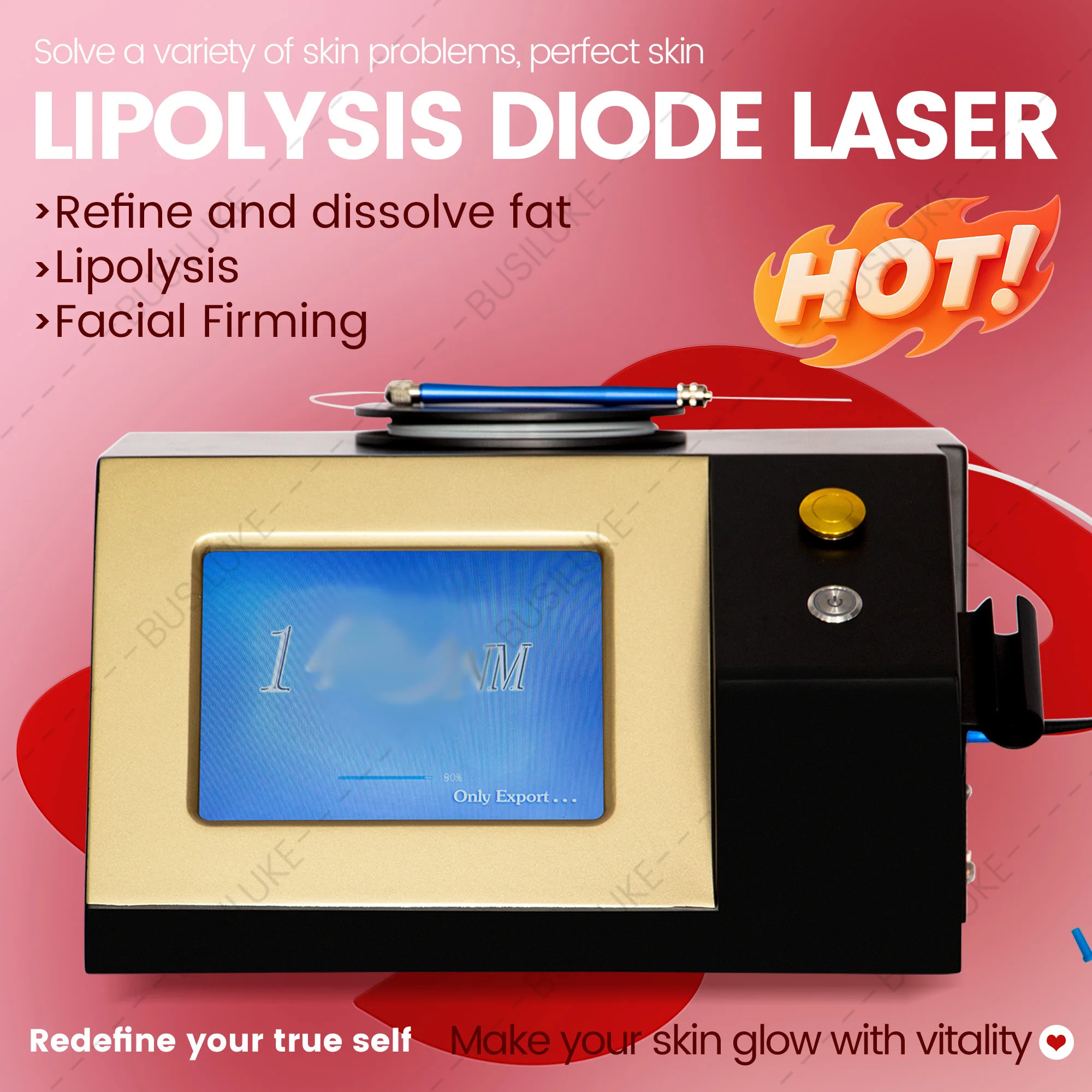 

НОВЫЙ Портативный диодный лазер 1470 нм для косметологии: эндолазер для подтяжки лица, удаления жира, оборудование для салонов красоты для королев красоты