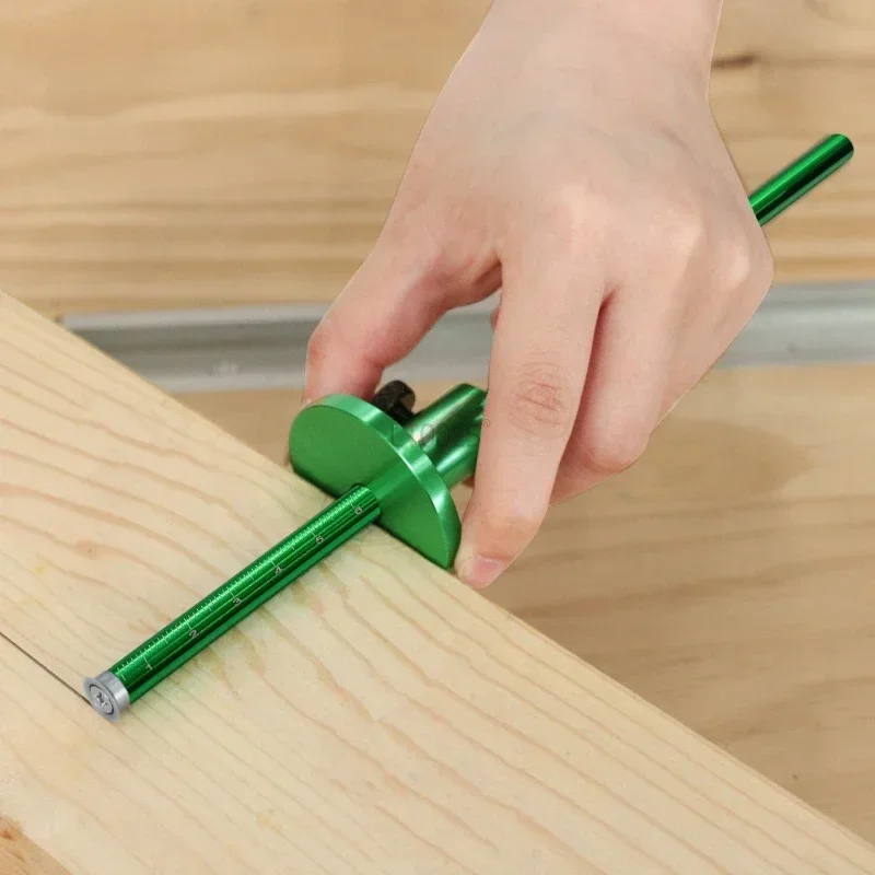 

Woodworking Metric and Inch Marking Gauge Aluminum Alloy Adjustable High-precision Parallel Line Drawing Mortise Ruler Tools