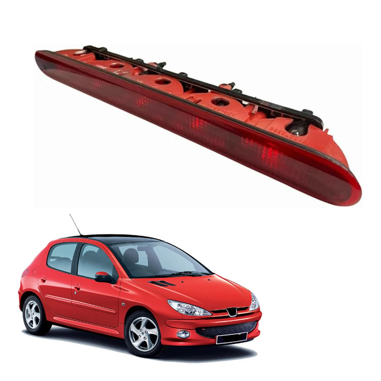 

6350K5 6351EL Дополнительный стоп-сигнал (третий стоп-сигнал) для Peugeot 206 Hatchback 206+ Задний светодиодный стоп-сигнал с высоким креплением