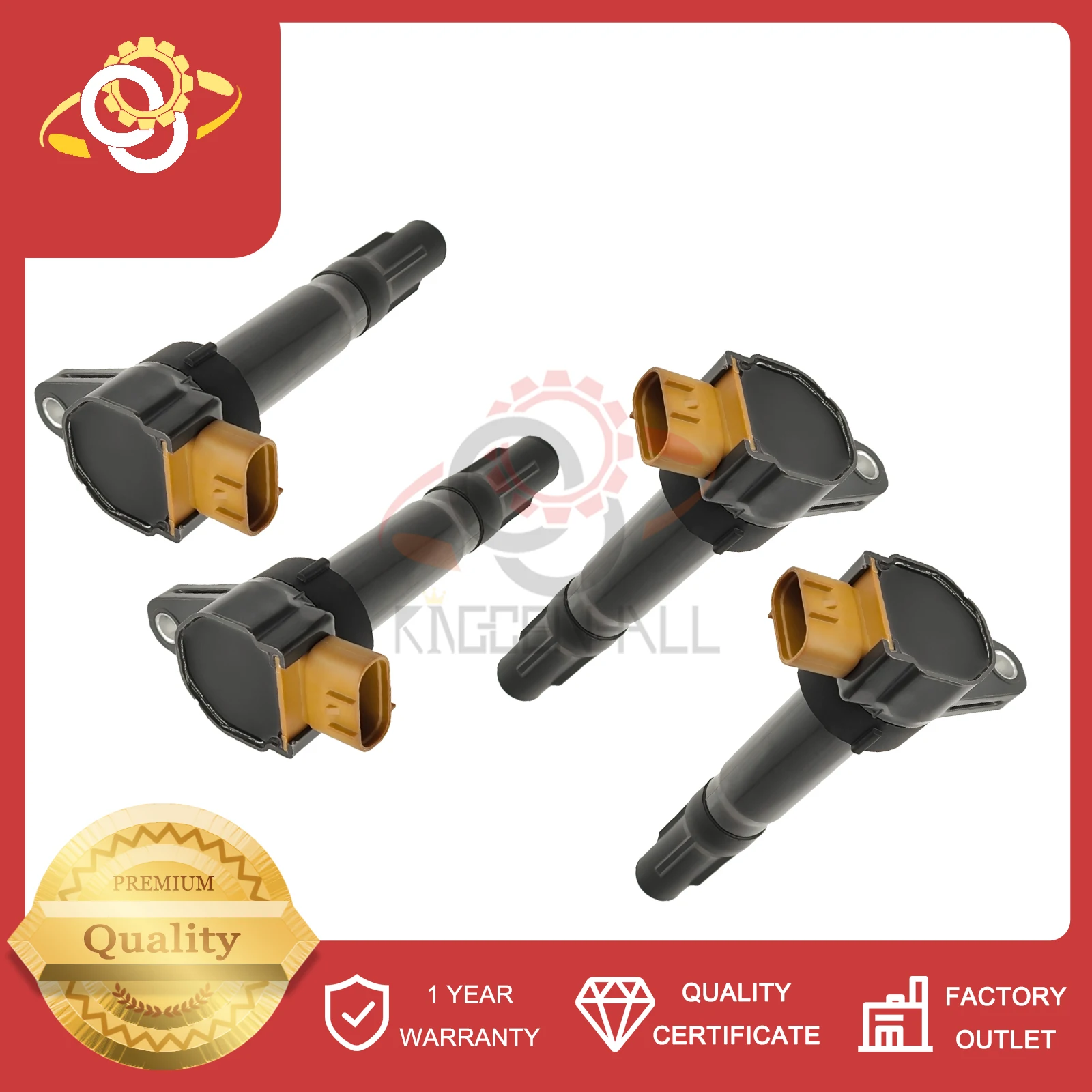 

33400-51K20 New 4PCS 420666140 3340051K20 Ignition Coils Compatible With Suzuki Grand 2.4L 2012 SX4 2.0L 2010-2013