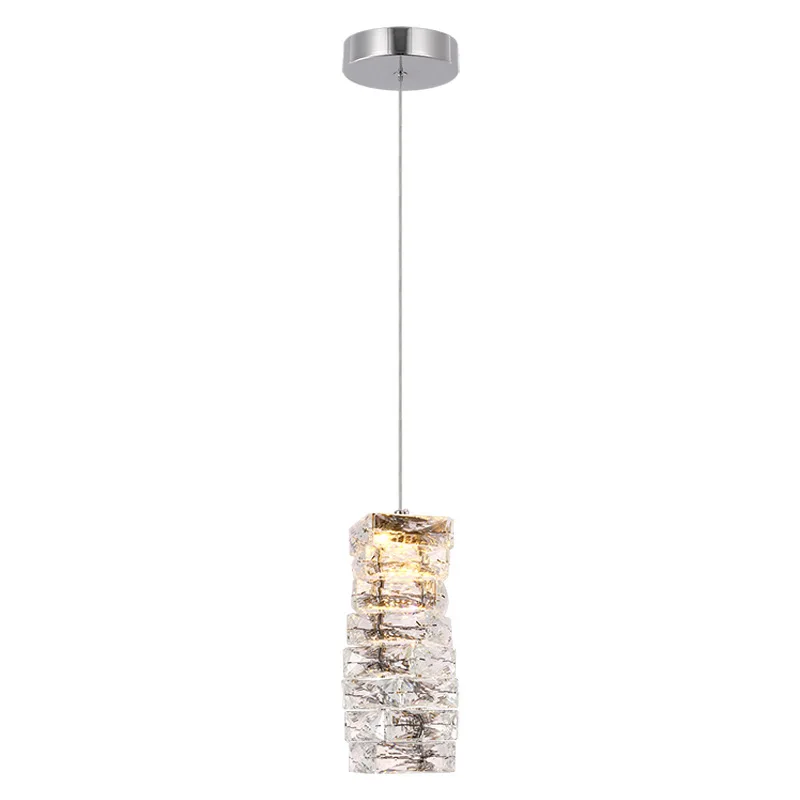 

Modern wind staircase chandelier rhombus dining room light hotel bed and breakfast living room French light luxury wall hanging