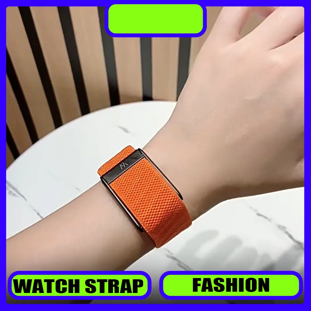 

Accessories Suitable for Whoop 5.0 Wristband Strap, Nylon Woven Elastic Whoop 5.0MG Sports Replacement Strap, W Logo Metal New