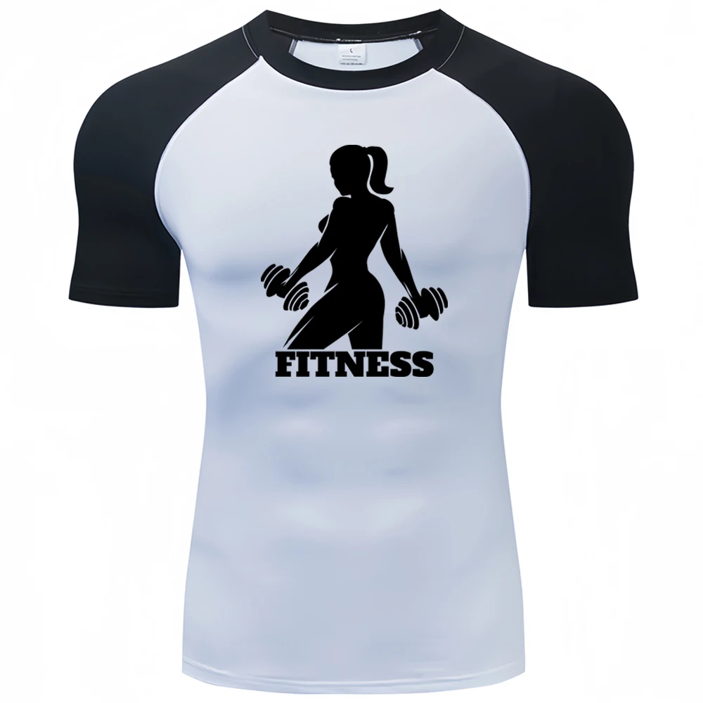 

Men Compression Gym t Shirt Short Sleeve Bodybuilding Fitness Top Tee Man Quick Dry Running Sport t Shirts Male Gym Sportswear