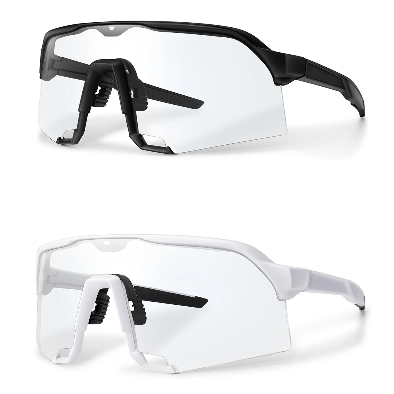 Fashion Photochromic Sunglasses for Men Women Outdoor Mtb Bicycle Cycling Running Eyewear Windproof Goggles Oversize Shades