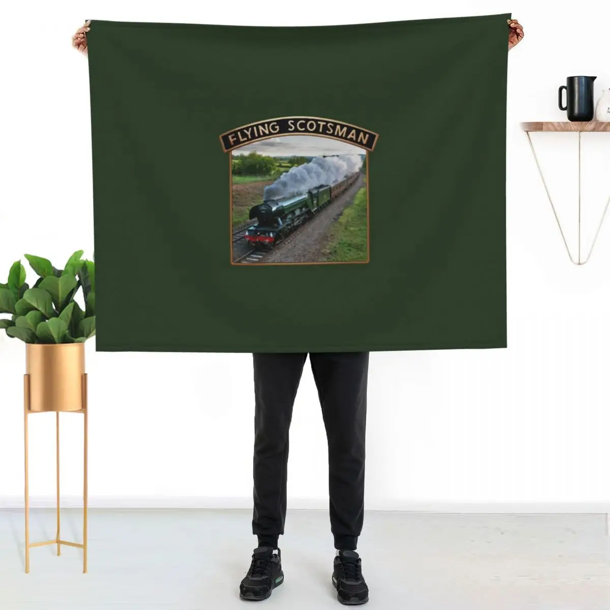 Flying Scotsman and Nameplate Throw Blanket For Baby Retros Thins Beautifuls Sofa Quilt Blankets