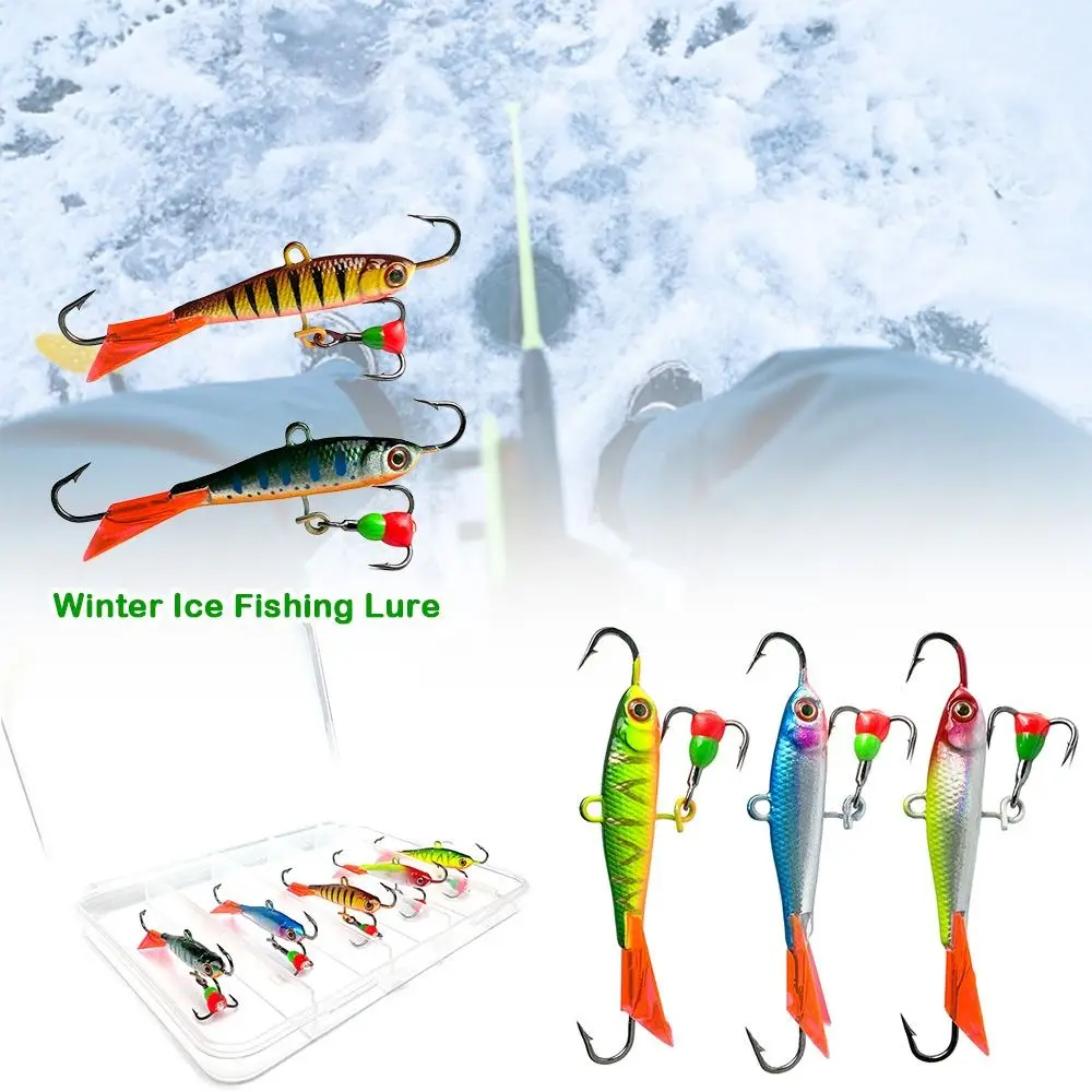 5 個新 62 ミリメートル/10 グラム冬氷釣りルアー人工ジギングスプーン金属ルアーバランサー AD シャープ氷釣りルアー