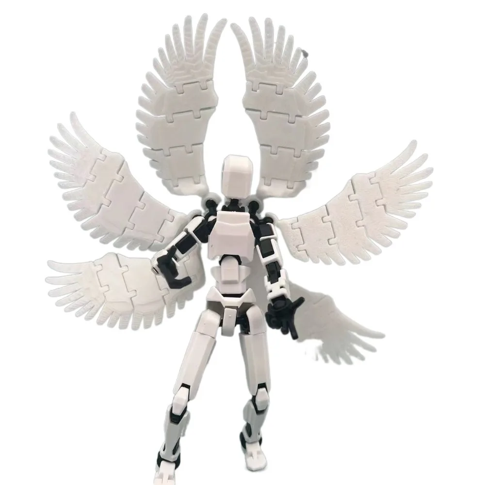 Figures Toys 6/8 Wings Movable Robot Multi-Jointed Dummy 13 3D Printed Mannequin Novelty Cute Shapeshift Robot Collection