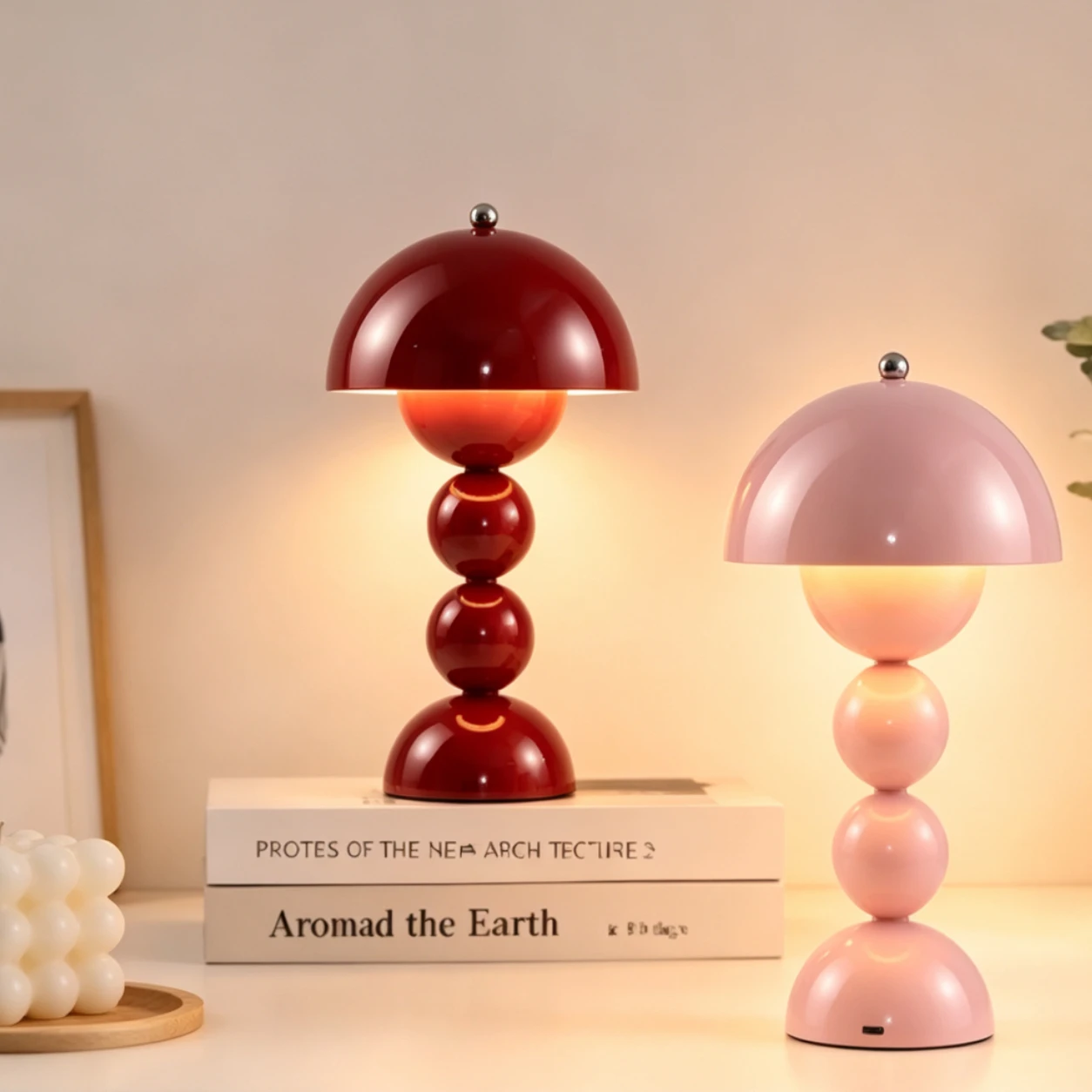 Top Touch Switch Nordic LED Table Lamp 3 Color Stepless Dimming Creative Table Lamp for Home Office Decor Bedroom Bedside Lamp