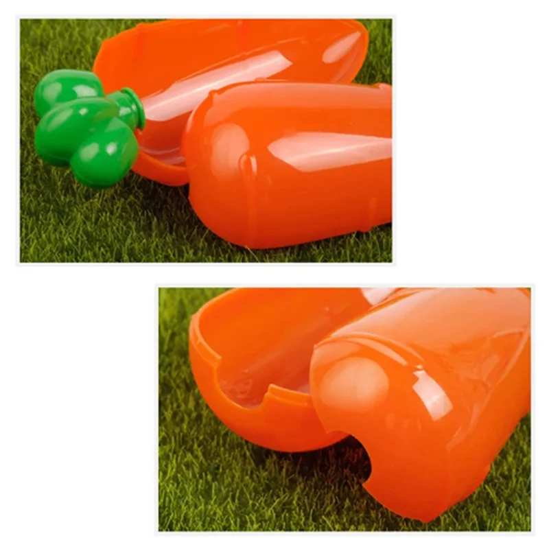 A59E-5Pcs صندوق حلوى الجزر البلاستيكي الشفاف لعيد الفصح ديكورات صندوق هدايا عيد الفصح الإبداعية #4