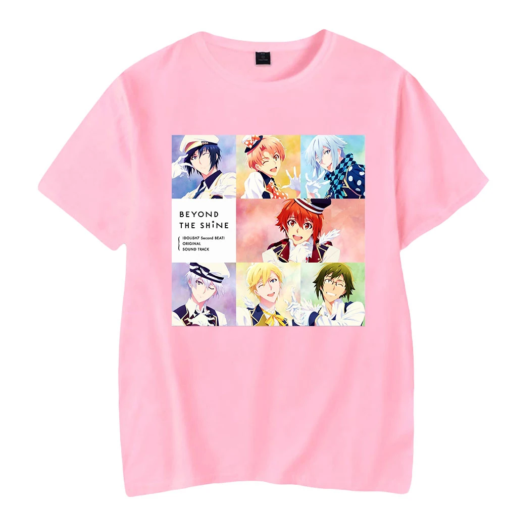 IDOLiSH7 kaus Streetwear pria/wanita, T-shirt kasual lucu dan lucu gaya grafiti jalanan liburan musim semi musim panas