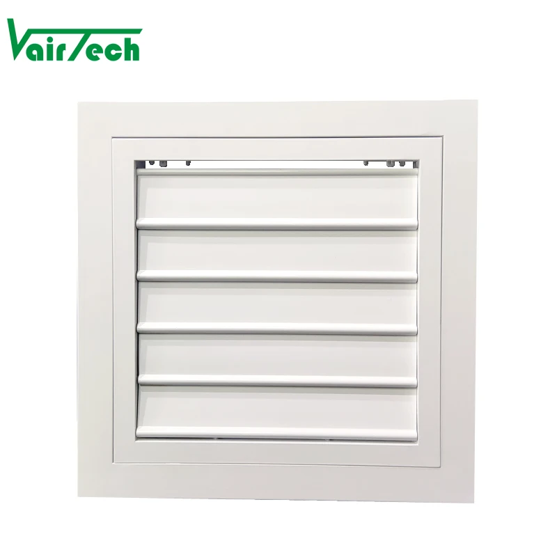 ช่องระบายอากาศภายในแบบสองด้าน บานเกล็ดประตูพลาสติก ช่องระบายอากาศ ขนาดภายนอก 10 นิ้ว × 6 นิ้ว สำหรับการเปิด