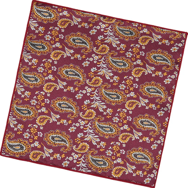 ผ้าพันคอผ้าเช็ดหน้าผู้ชายลายดอกมะม่วงหิมพานต์ 2 ชิ้น ขนาดเล็ก สไตล์เรโทร ปักลาย ใช้เป็นผ้าพันคอ ผ้าเช็ดหน้า ผ้าประดับอก สำหรับงานแต่งงาน