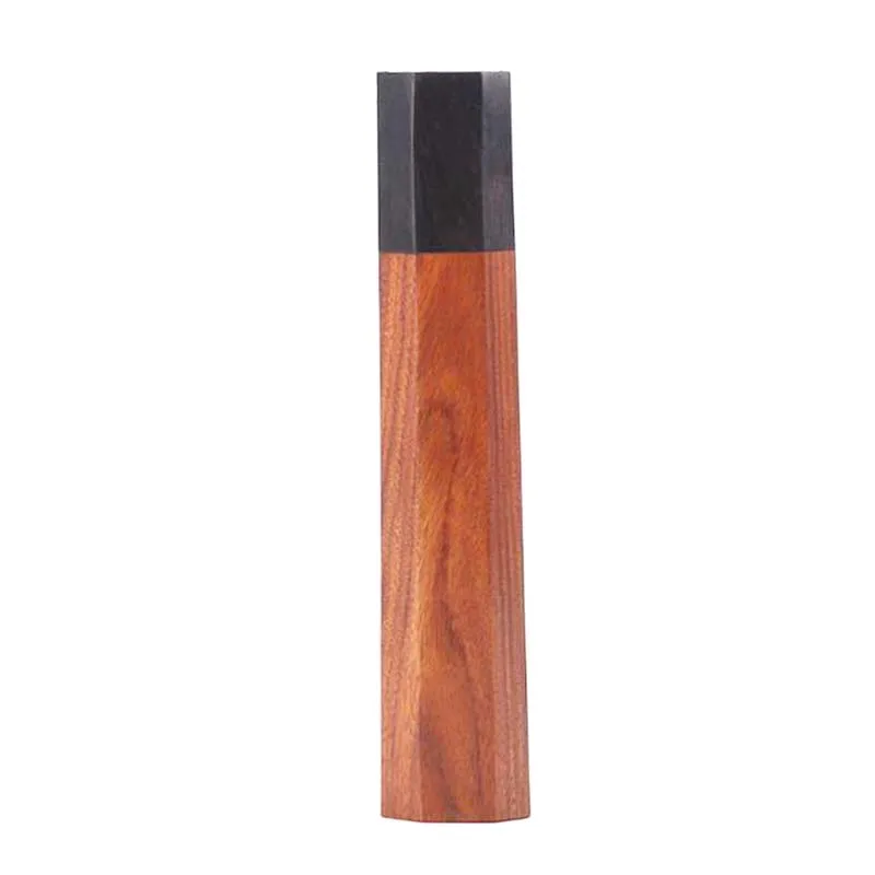 1pcs  Octagonal Handle for Kitchen Knife Handle Red Sandalwood bony Knife Handle view 5
