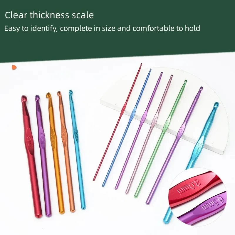 65 Kit de Crochet en Aluminium Multicolore D'aiguilles à Tricoter 65 Kit de Crochet en Aluminium Multicolore D'aiguilles à Tricoter