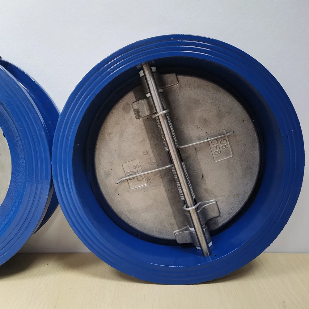 16bar 8 inch dual plate For SS304 disc cast iron wafer Check Valve