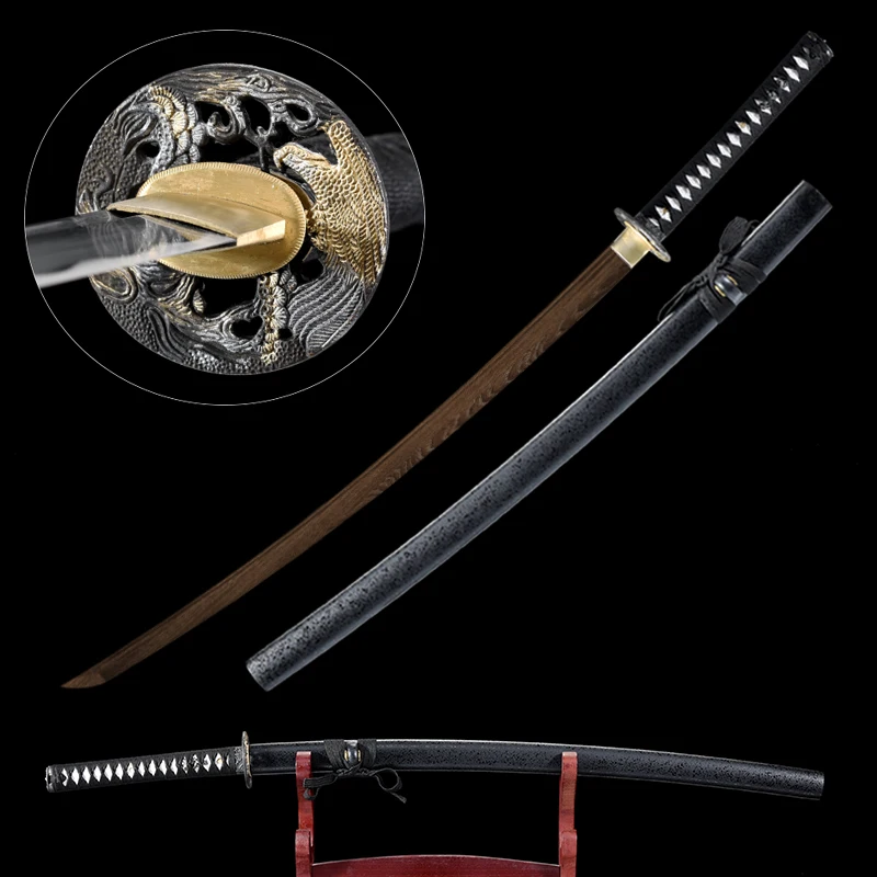 

Chinese Training Sword Rosewood Blade Eagle Tsuba Collection Swords For Wushu Practice