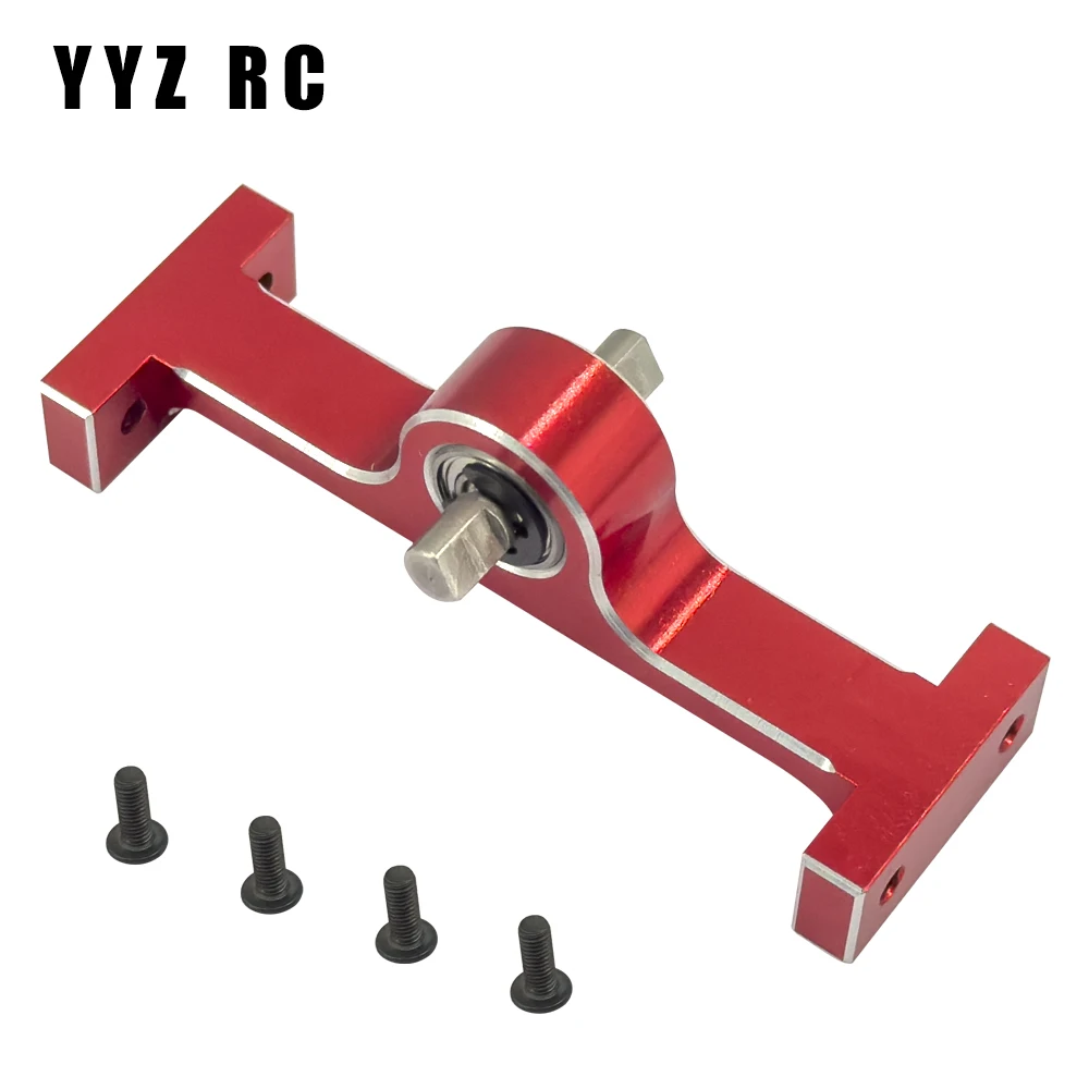 Aluminum Alloy 1/10 Transfer Case 70mm Width 5mm D-Shaped Shaft Metal For Axial Scx10 Upgrade Parts Rc Crawler Car Accessories