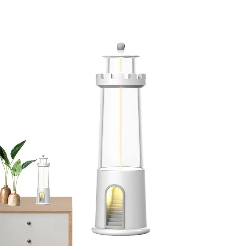 Light House Lamp Camping Light Magnetic Light Houses Lamp Brightness Adjustment Towers Statue Lights for Outdoor Garden Pathway