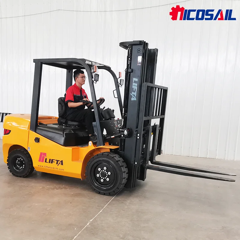 شحن مجاني 4x4 رافعة شوكية ديزل 3 طن 3.5 طن 4 طن 5 طن فاخر CE ISO EPA Eur5 محرك أسعار الرافعة الشوكية التضاريس الخام