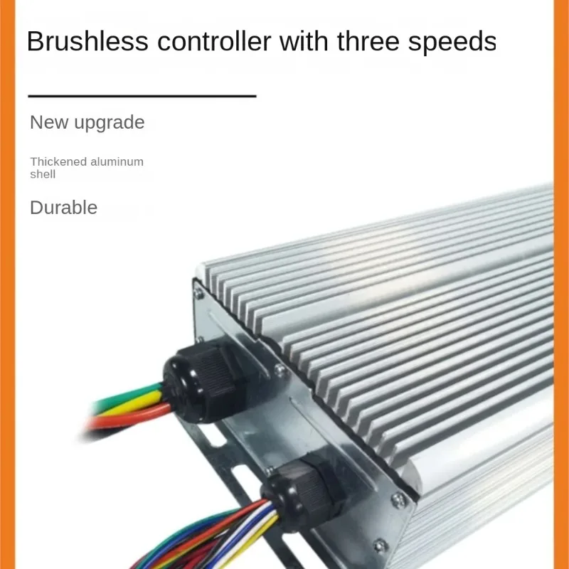 48V 60V 72V Universal Brushless Controller, 1500W-4000W High-Power Motor Speed Controller for E-Tricycle