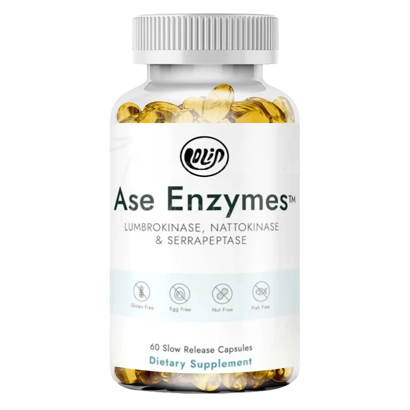 

Strong Nattokinase 4000 FU Serrapeptase 240000 SPU Lumbrokinase 2000 FU Дополнение - капсулы протеиновой гидрораз