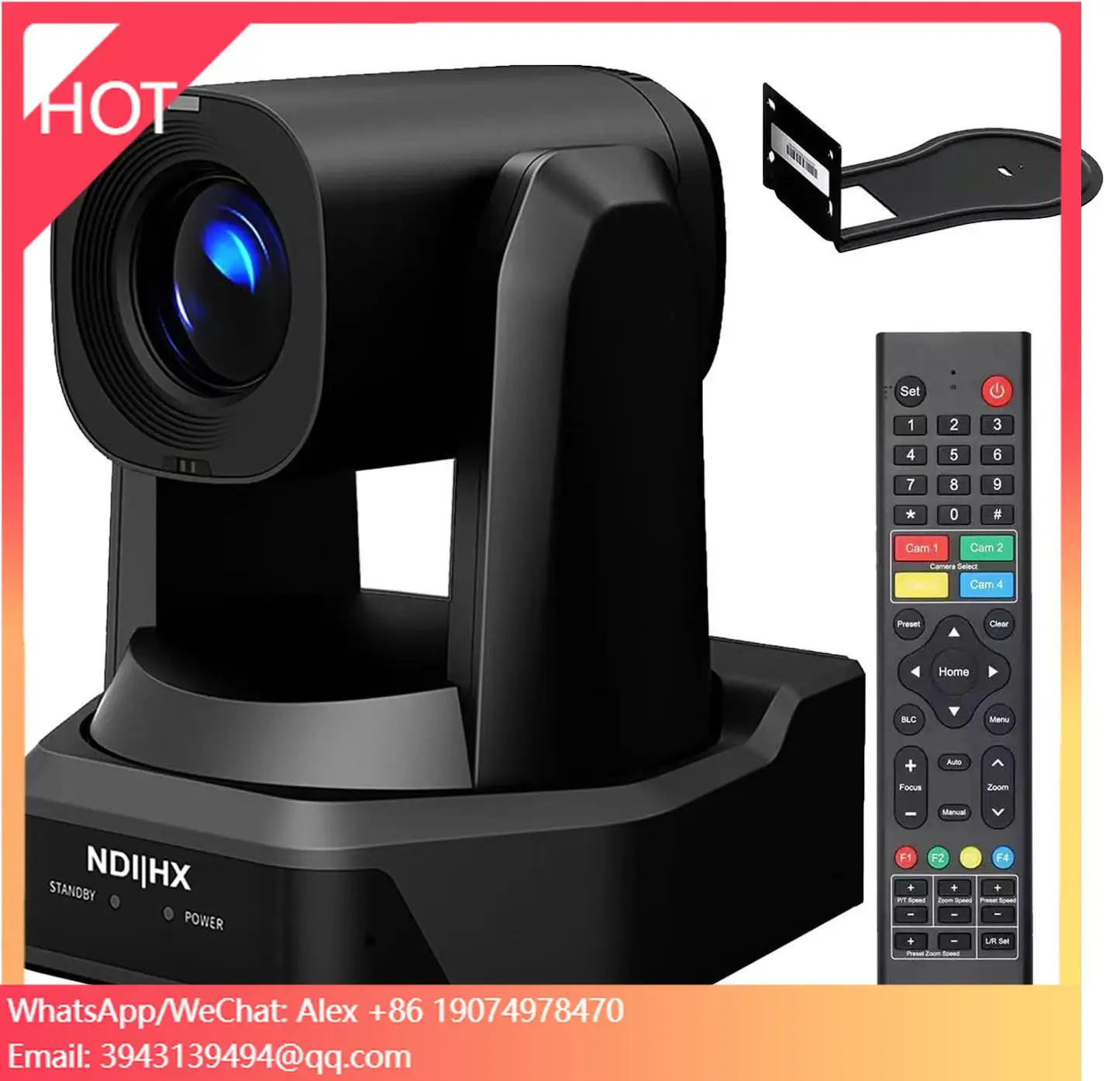 

USD498 Free Ship HD66A-30N 30x Full Ndi Ptz Camera With Hd Mi 3g-sdi AI Track PTZ Conference Camera Live Streaming Broadcast