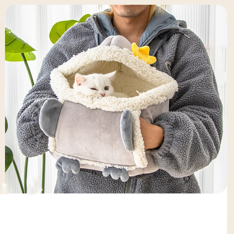 Cat Bag Autumn and Winter Penguin Bag with Hands Pockets Dog Cat Backpack Portable Large-capacity Pet Backpack Wholesale