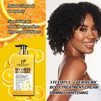 Crème éclaircissante pour le corps à la vitamine C, curcuma naturel, anti-imperfections, acné, lisse, scintillante et hydratante, pour tous les types de peau 4