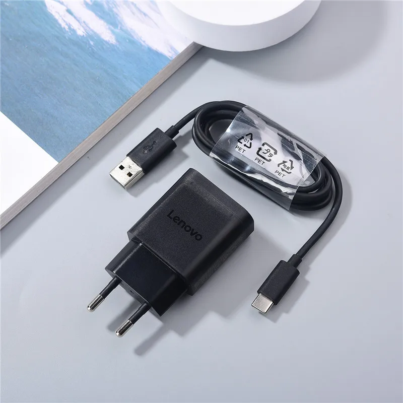 For Lenovo Tab M7 M8 M9 M10 10W Charger 5V2A EU/US Travel Power Adapter +USB Type C/Micro Cable For K14 K12 K8 Plus Vibe P2 P1