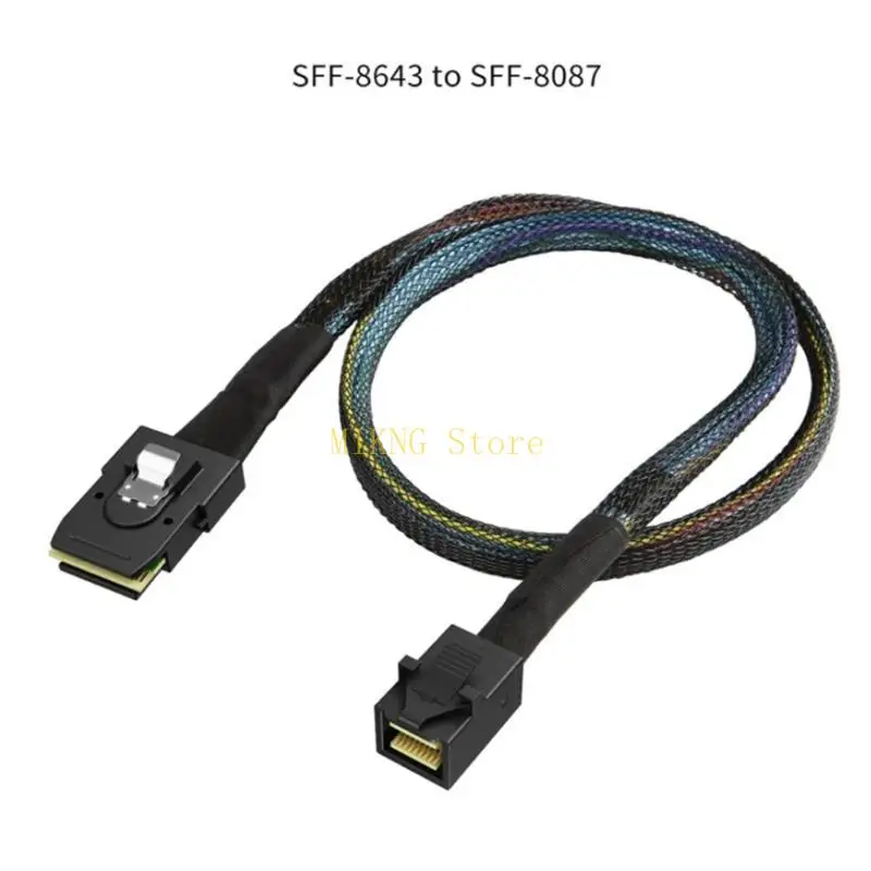 Minisas الداخلية عالية السرعة إلى كابل Minisas ، SFF8087 إلى SFF8087 36PIN DATA CORM 12GBPS معدل نقل 50 سم/100 سم أفضل بيع
