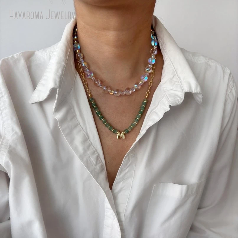 10Pcs Dreamy Bubble Necklace Chunky Statement Ab Clear Crystal Jewelry - view 2