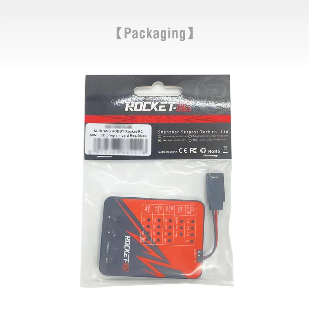 Surpass Hobby Rocket-Rc scheda di programmazione LED per 1/24 1/28 Rocket-Rc Mini Series 18A Brushless ESC Program Card