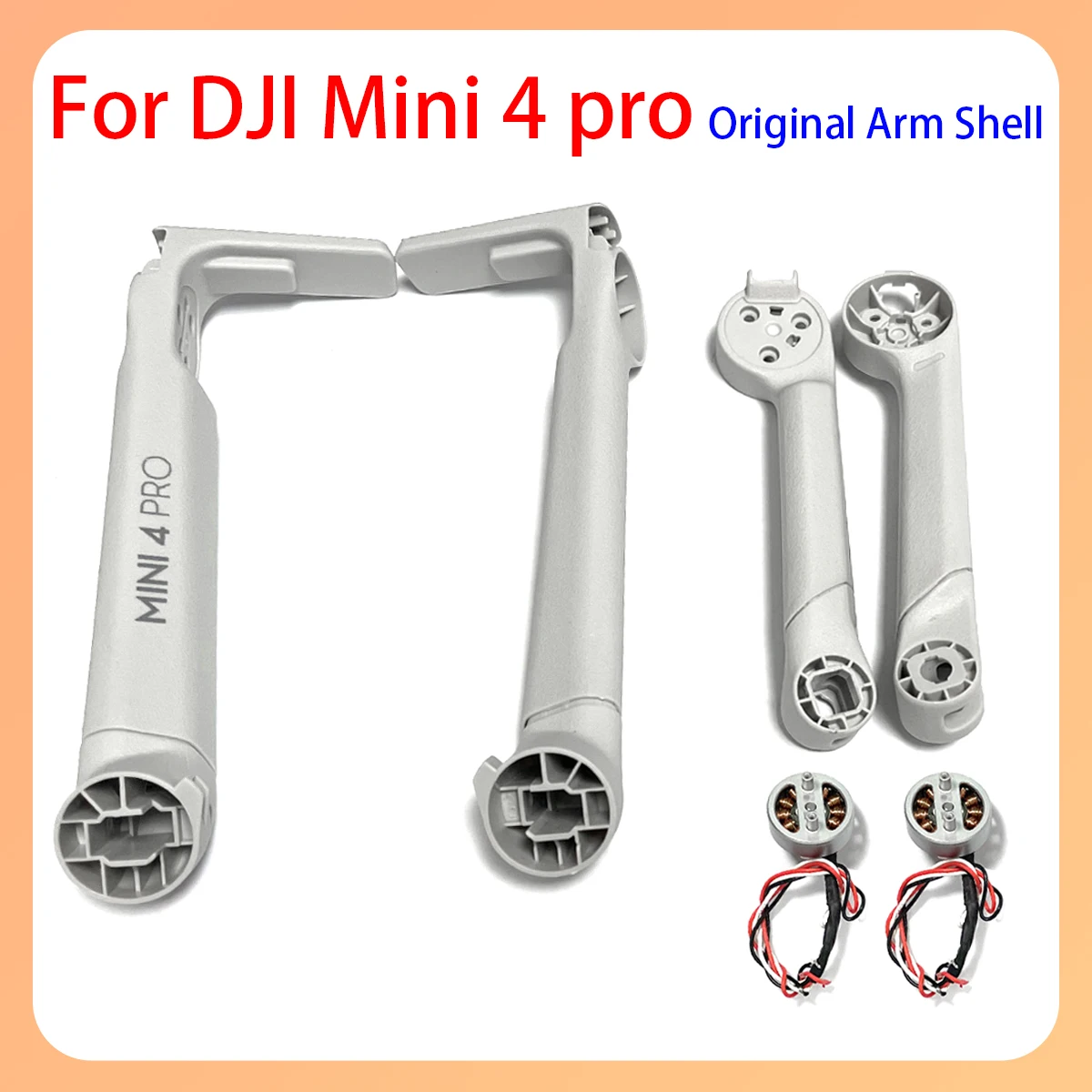 

original min4pro front, rear, left, right arm shells without motors are suitable for DJI min4pro series drones