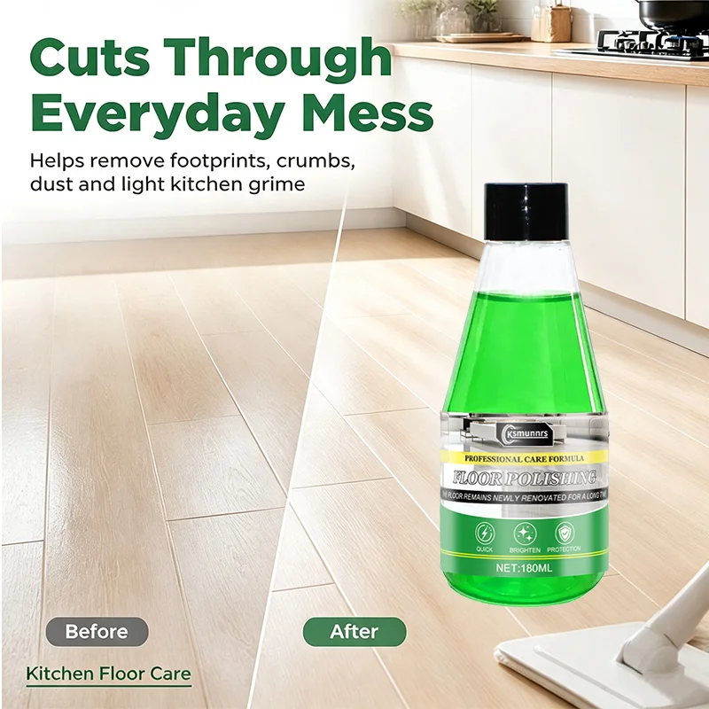 Cleaning concentrate solution, removes tile scale and floor stains, restores luster, gentle formula, safe for all floors