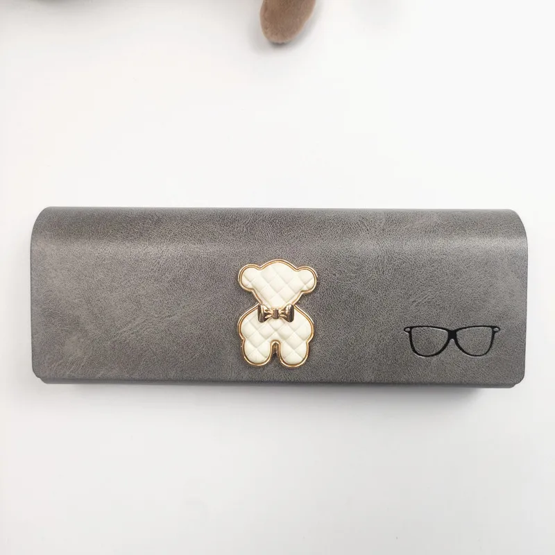 بو الجلود الصلب نظارات مربع المرأة الدب نمط نظارات حالة الصلب مكافحة الصحافة صندوق النظارات الشمسية النظارات حالات B2