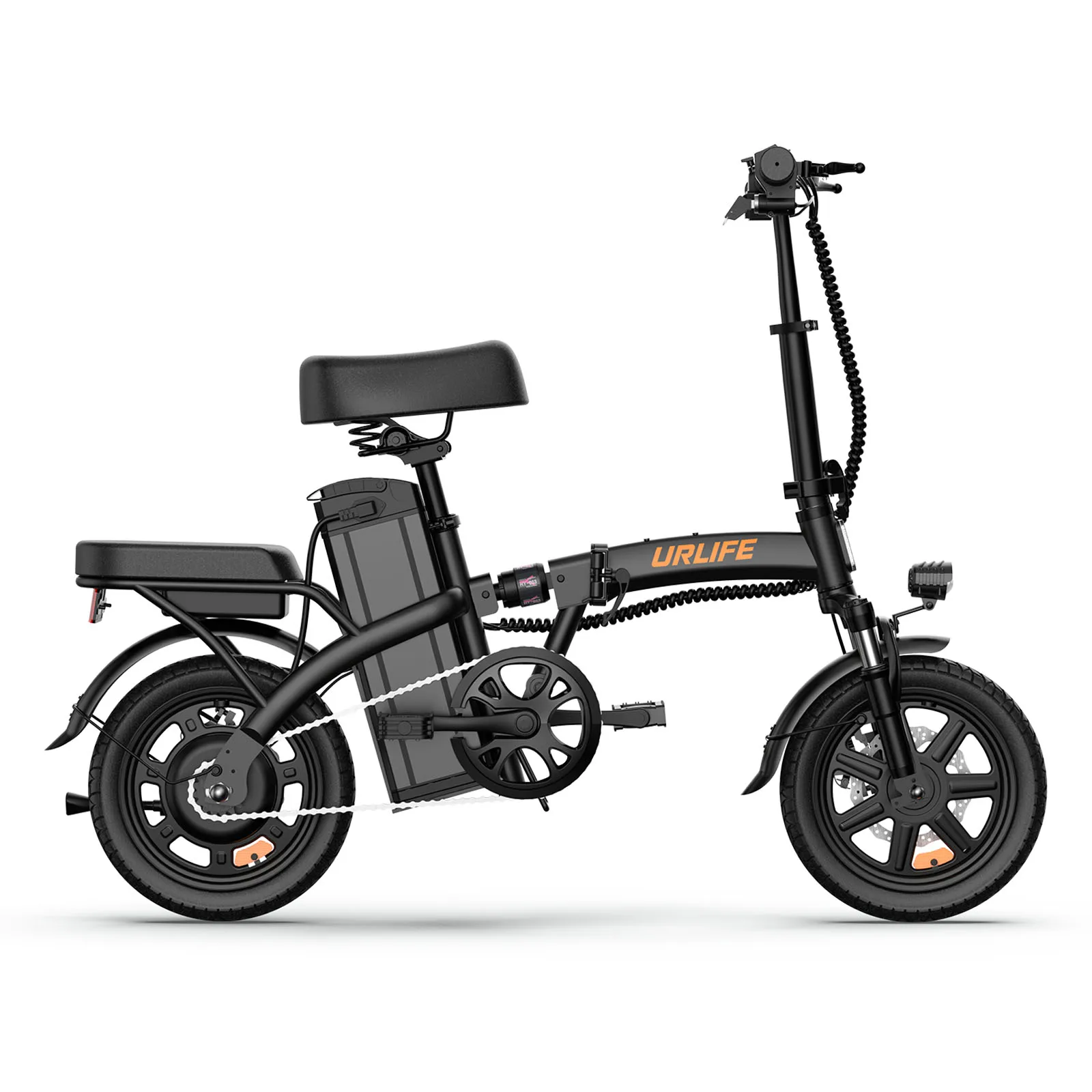 URLIFE F1L Erwachsenen-Elektrofahrrad 250W Motor Faltbares E-Bike 48V 7,5AH 14 Zoll Reifen City-Pendler-Elektrofahrrad – Detail 16