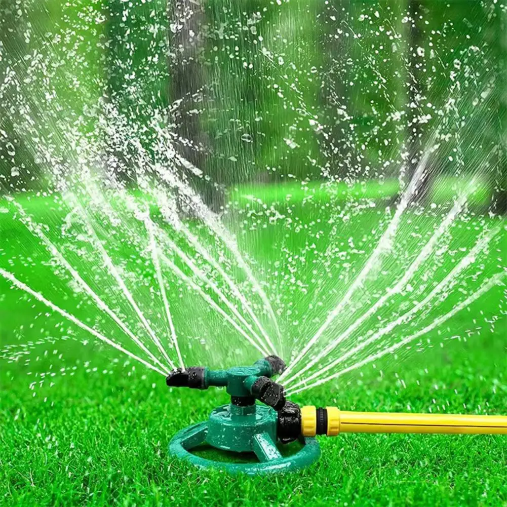 

Lawn Irrigation Sprinkler Automatic Garden Water Sprinkler 360-degree Rotating Adjustable Coverage for Areas Efficient Lawn