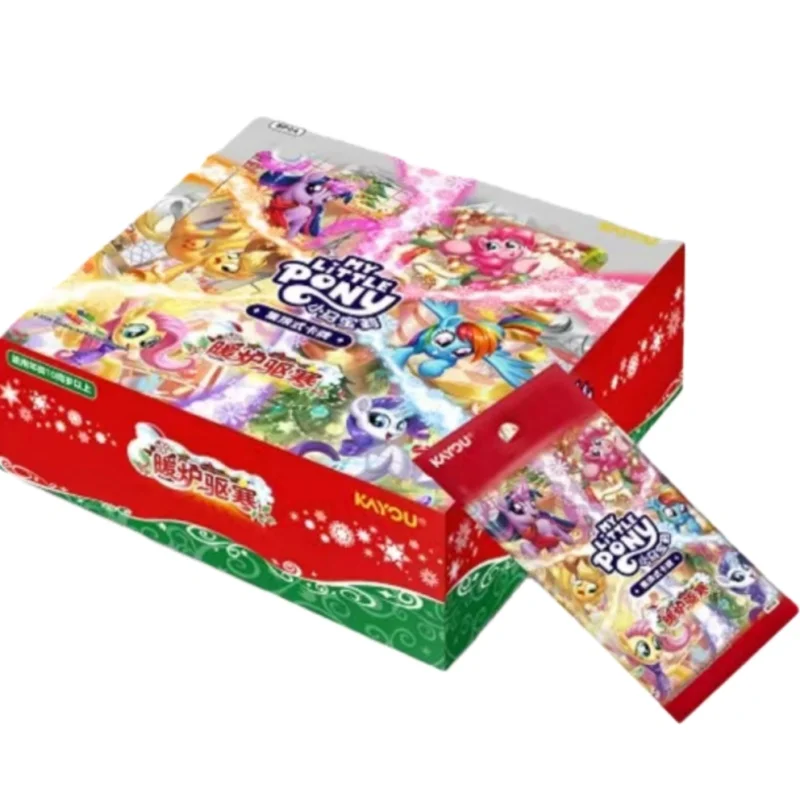 KAYOU Original My Little Pony Kartenset Austauschbare Karten Wärmekarte zur Kälteabwehr Animations-Sammelkartenspiel Spielzeug Geschenk