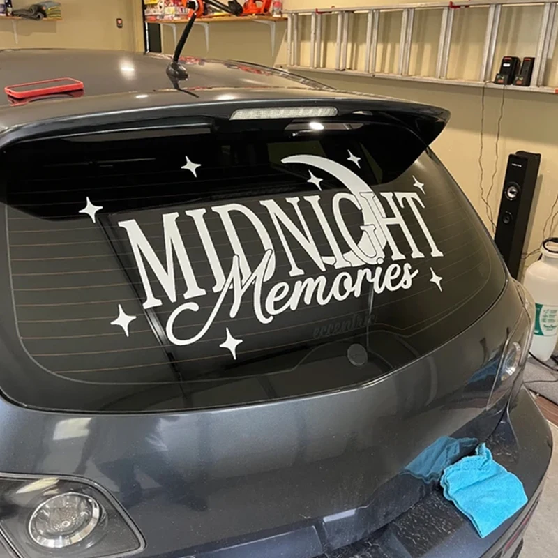 Midnight Memories for Car Sticker Decoration The Rear Windshield Banner JDM Sticker Exterior Accessories Waterproof Vinyl Decals
