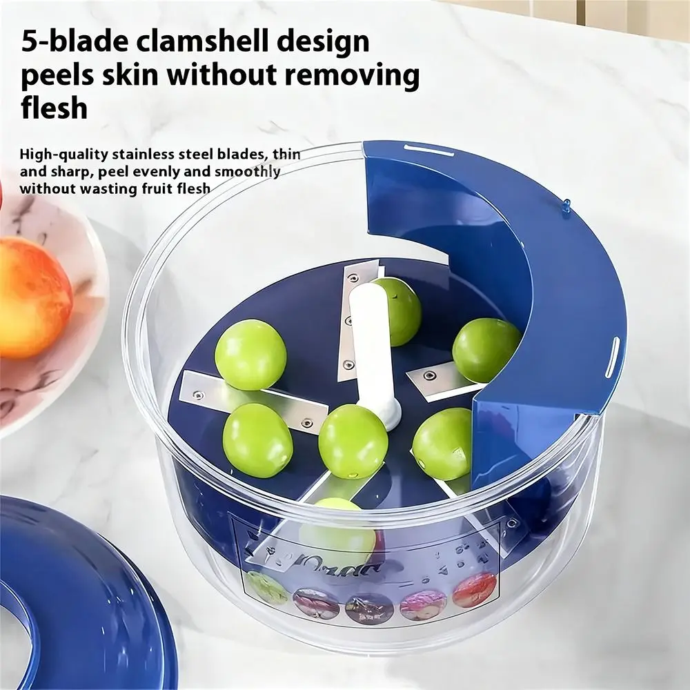 

Wireless Automatic Fruit Peeler Machine Hands-Free Effortless Peeling Electric Grape Peeling Machine Small Fruit Peeler Machine