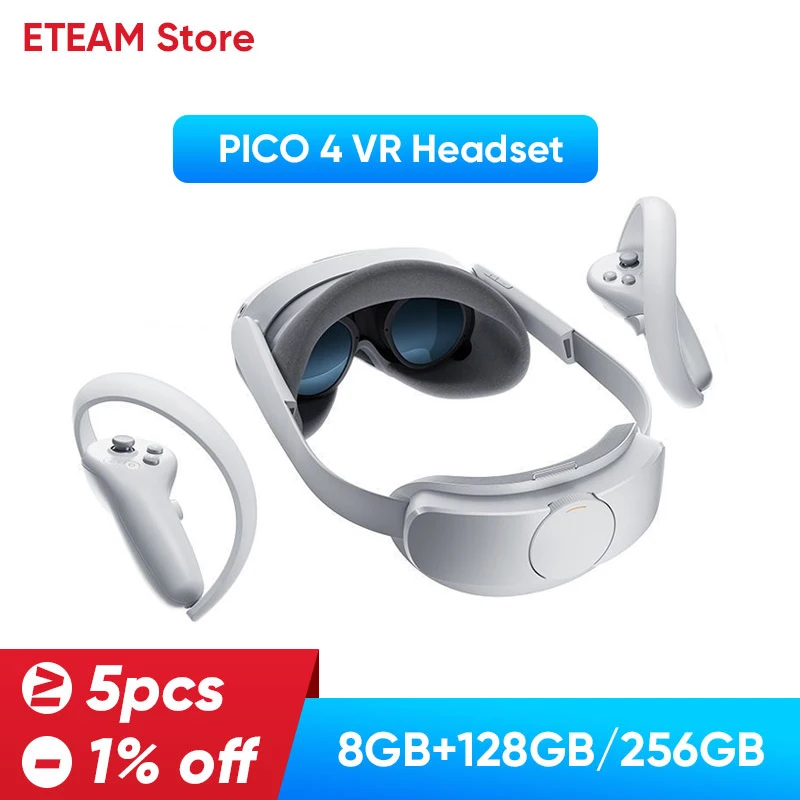 100% Original Pico 4 VR Headset All-In-One Virtual Reality Headset 3D VR Pico4 4K+ Display For Stream Gaming pico 4 vr